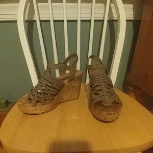 Strappy Wedge Sandals